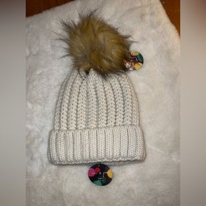 Anthropologie Pom Pom Winter Hat